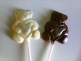 Pirulito de chocolate urso